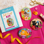 Black Cat Felt Craft Brooch Kit for Beginners