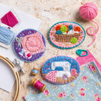 Sewing Machine Felt Craft Brooch Kit for Beginners
