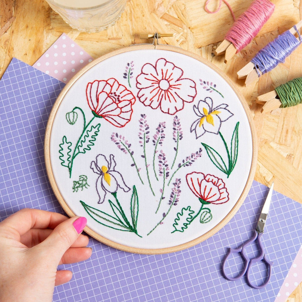 Fields of Provence Botanical Embroidery Kit for Beginners