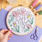 Fields of Provence Botanical Embroidery Kit for Beginners