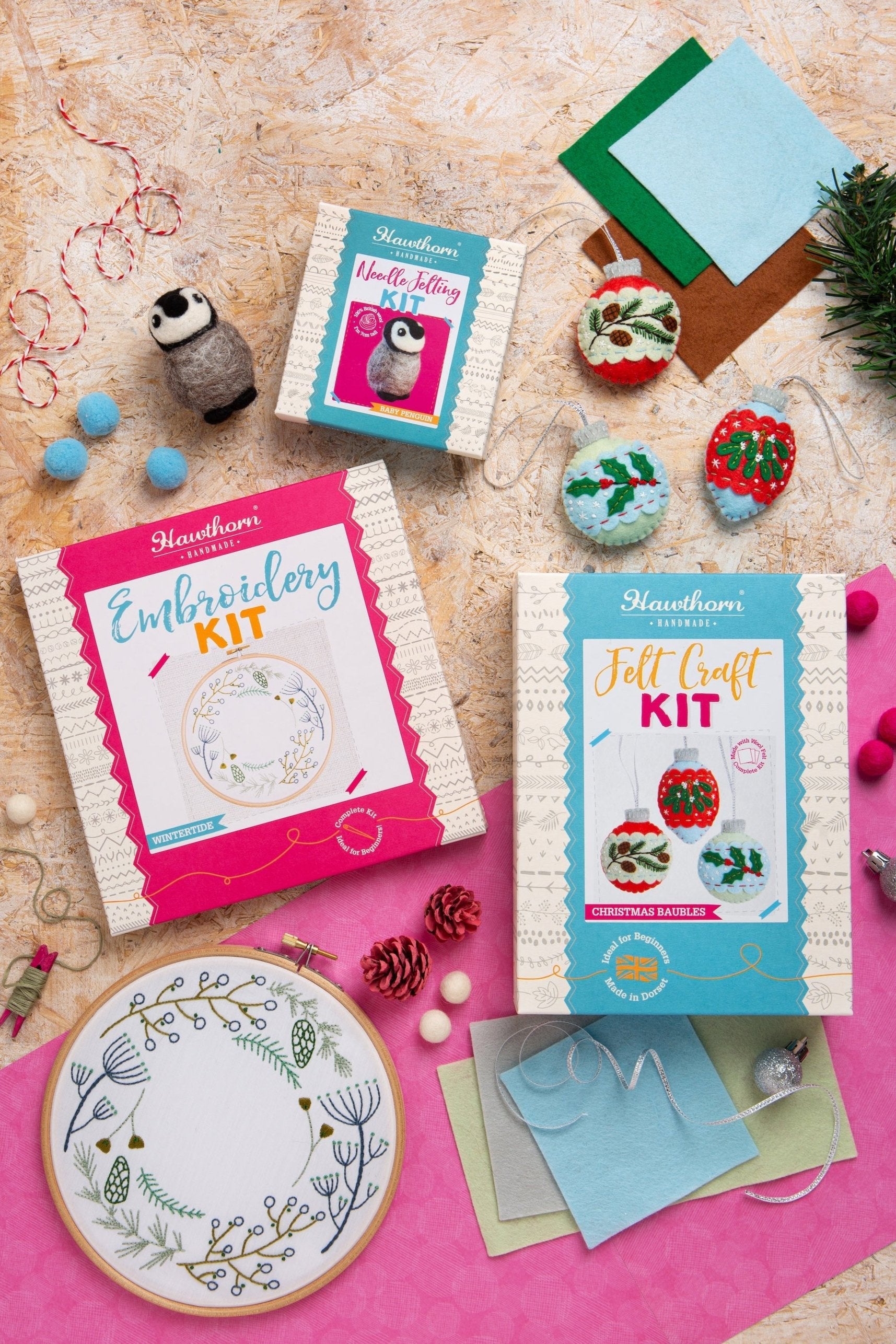 Wintertide Festive Embroidery Kit for Christmas