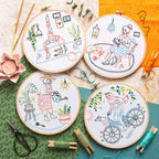 Unwind - Booklover Embroidery Kit for Beginners