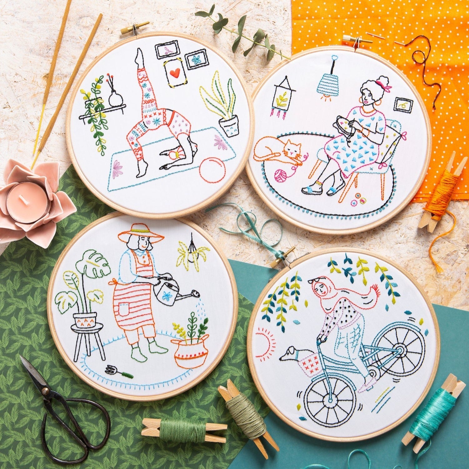 Relax - Stitching Embroidery Kit for Beginners