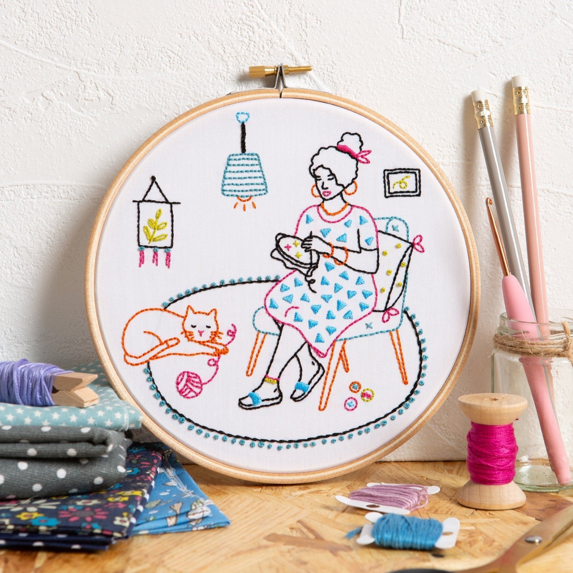 Relax - Stitching Embroidery Kit for Beginners