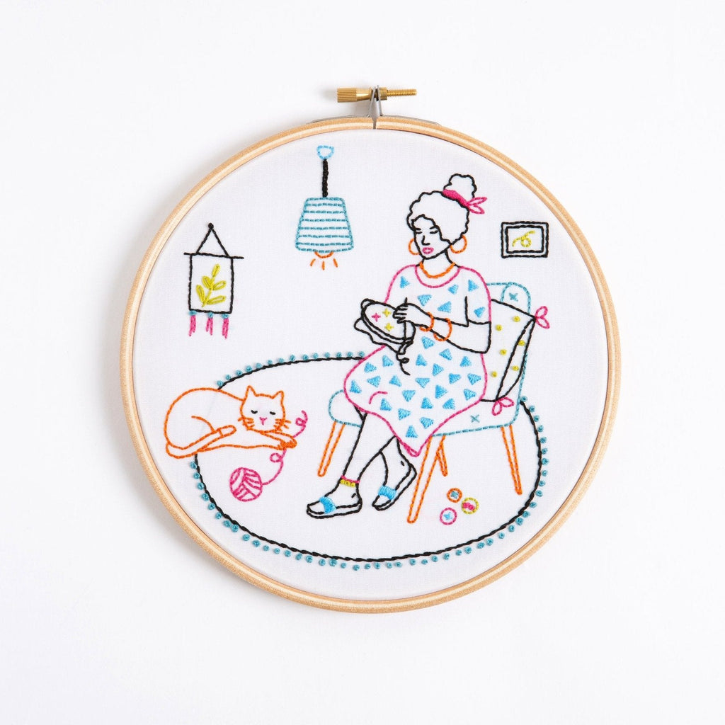 Relax - Stitching Embroidery Kit for Beginners
