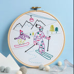 Off-Piste - Skiing and Snowboarding Embroidery Kit for Beginners