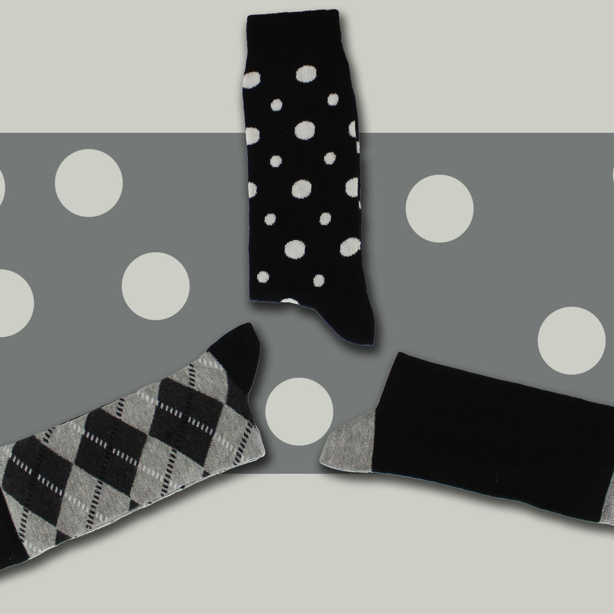 Pack of 3 Classic Argyle Patterned Mens Dress Socks | Colorful Argyle Socks