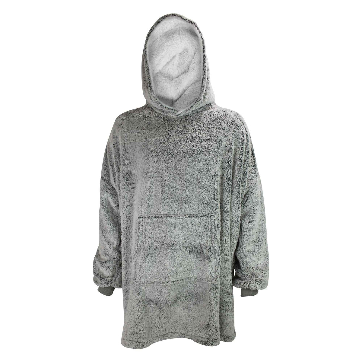 Mens Fleece Lined Blanket Hoodie | Shaggy Loungewear Top with Hood