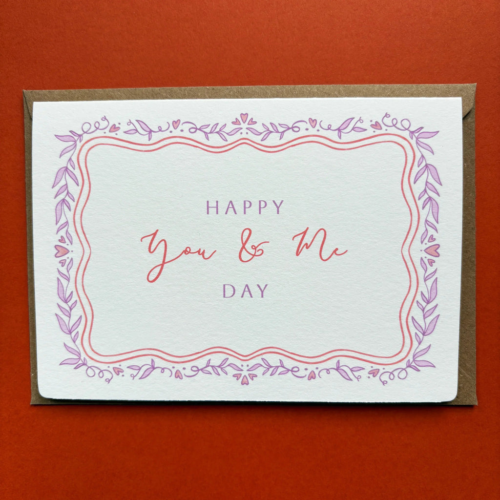 Wedding Anniversary Card - Happy You & Me Day