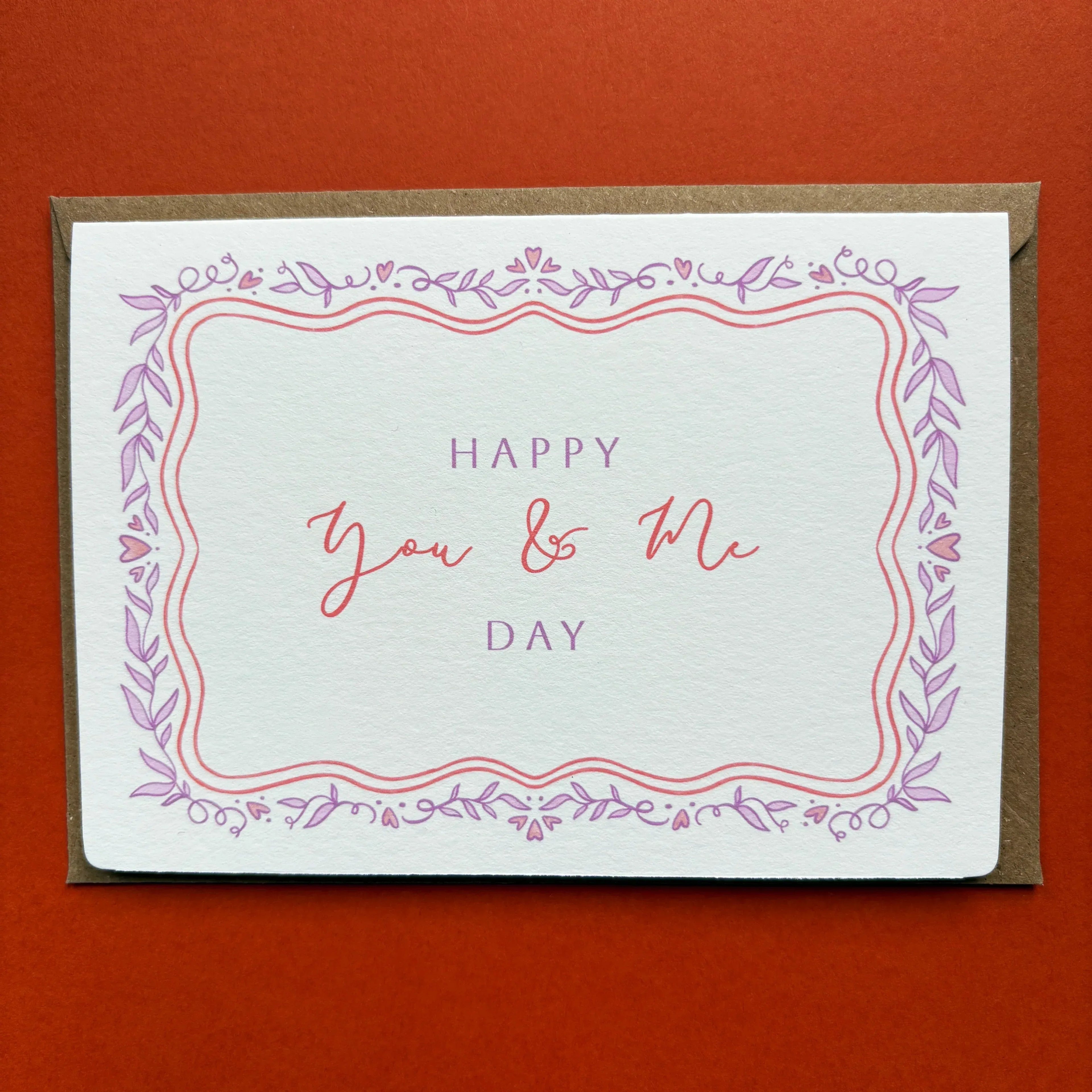 Wedding Anniversary Card - Happy You & Me Day