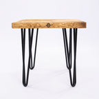 Hairpin Wooden Stool - Industrial Handmade Table Seat