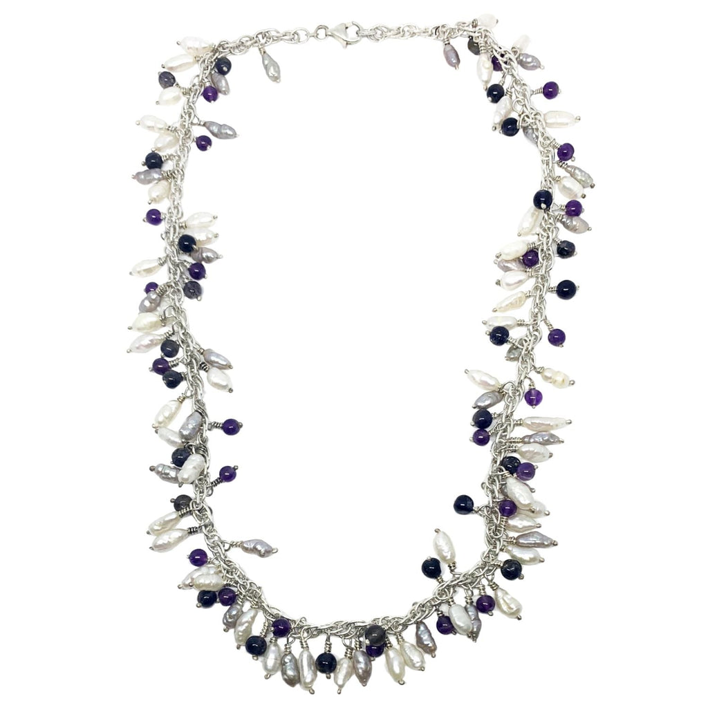 Grappolo Necklace – Freshwater Pearls & Gemstones