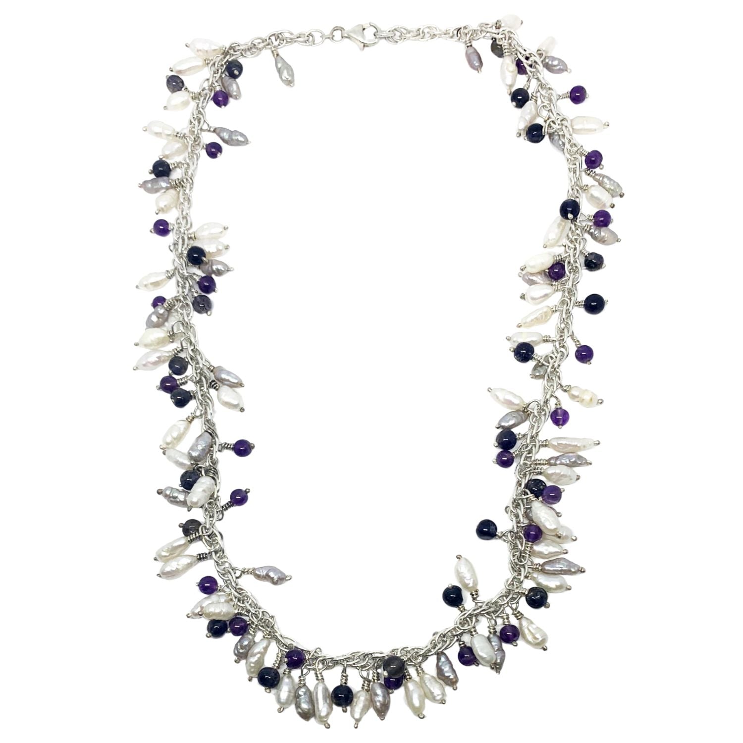 Grappolo Necklace – Freshwater Pearls & Gemstones