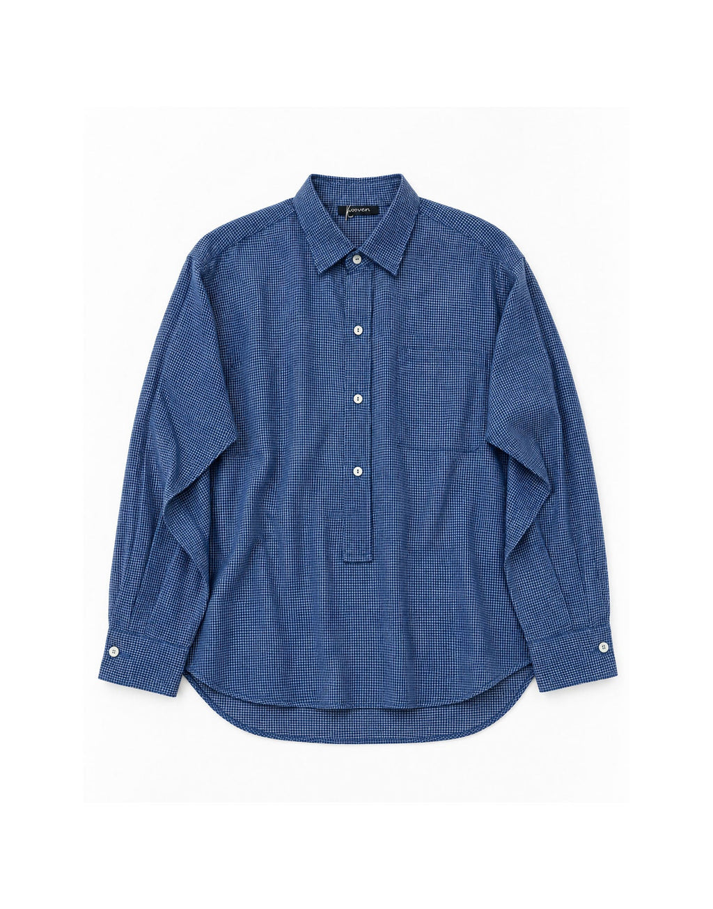hanna shirt | indigo grid