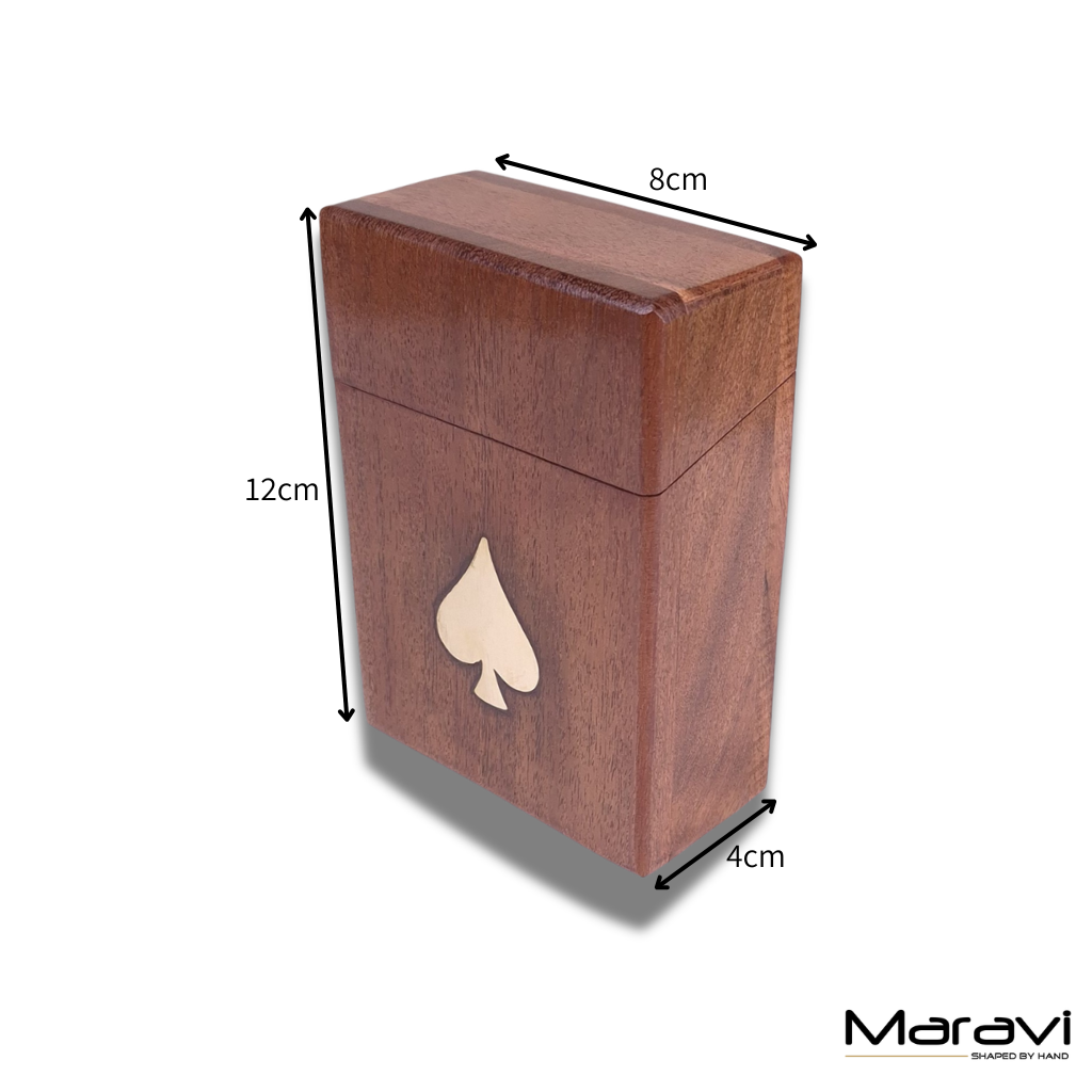 Harra Sheesham Wood Playing Card Box