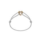 Golden Heart Cord Bracelet