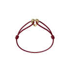 Golden Heart Cord Bracelet