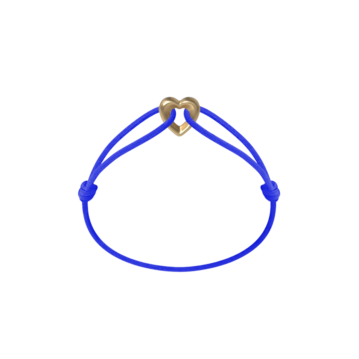 Golden Heart Cord Bracelet
