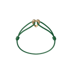 Golden Heart Cord Bracelet