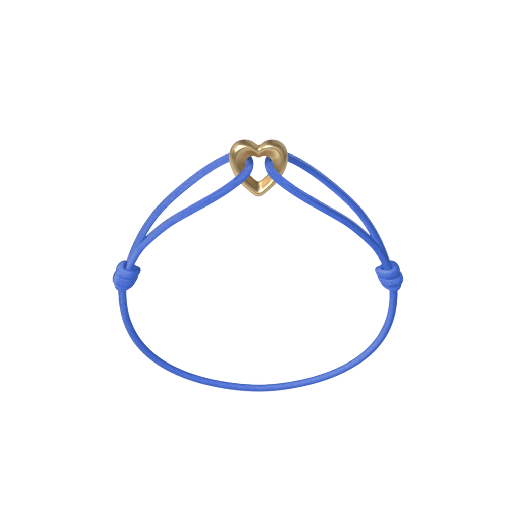 Golden Heart Cord Bracelet