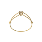Golden Heart Cord Bracelet