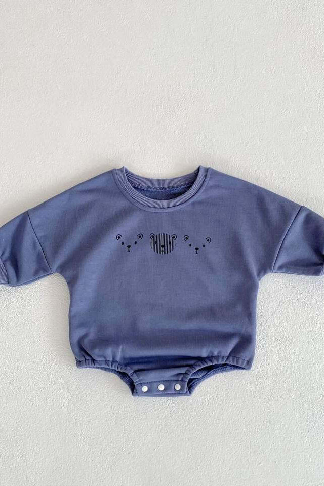 Joy Bear Bodysuit, White, Purple or Blue