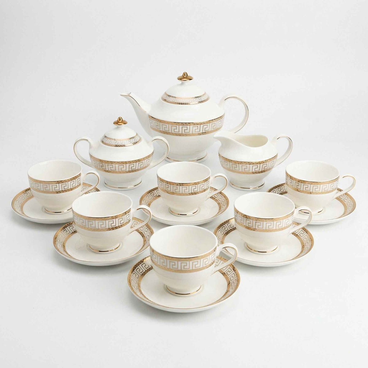 Heritage Gold Tea Set - Service for 6 (15 Pieces)