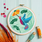 Hummingbird Cross Stitch Kit for Beginners