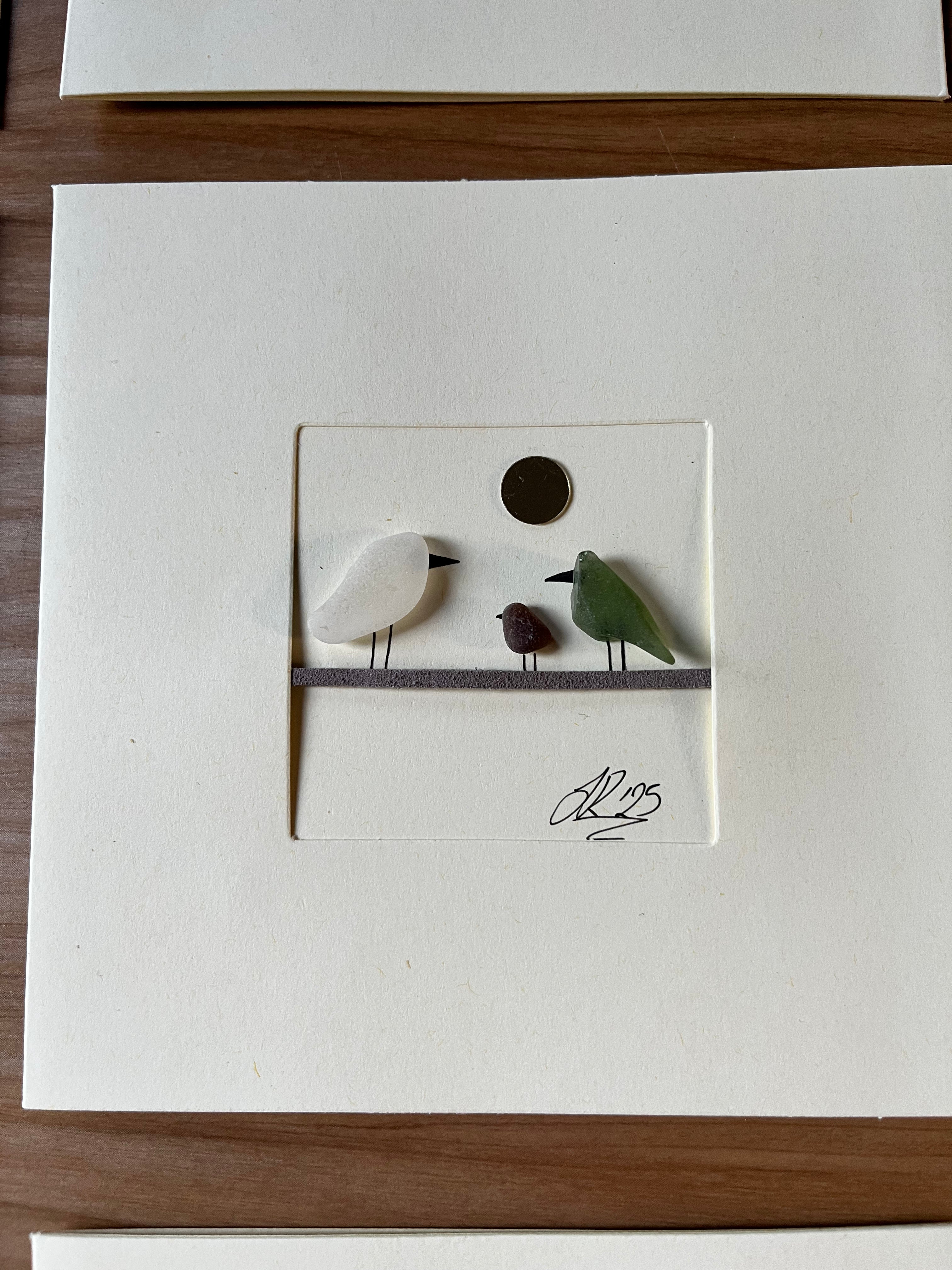 Little Bird Family - Blank Card
