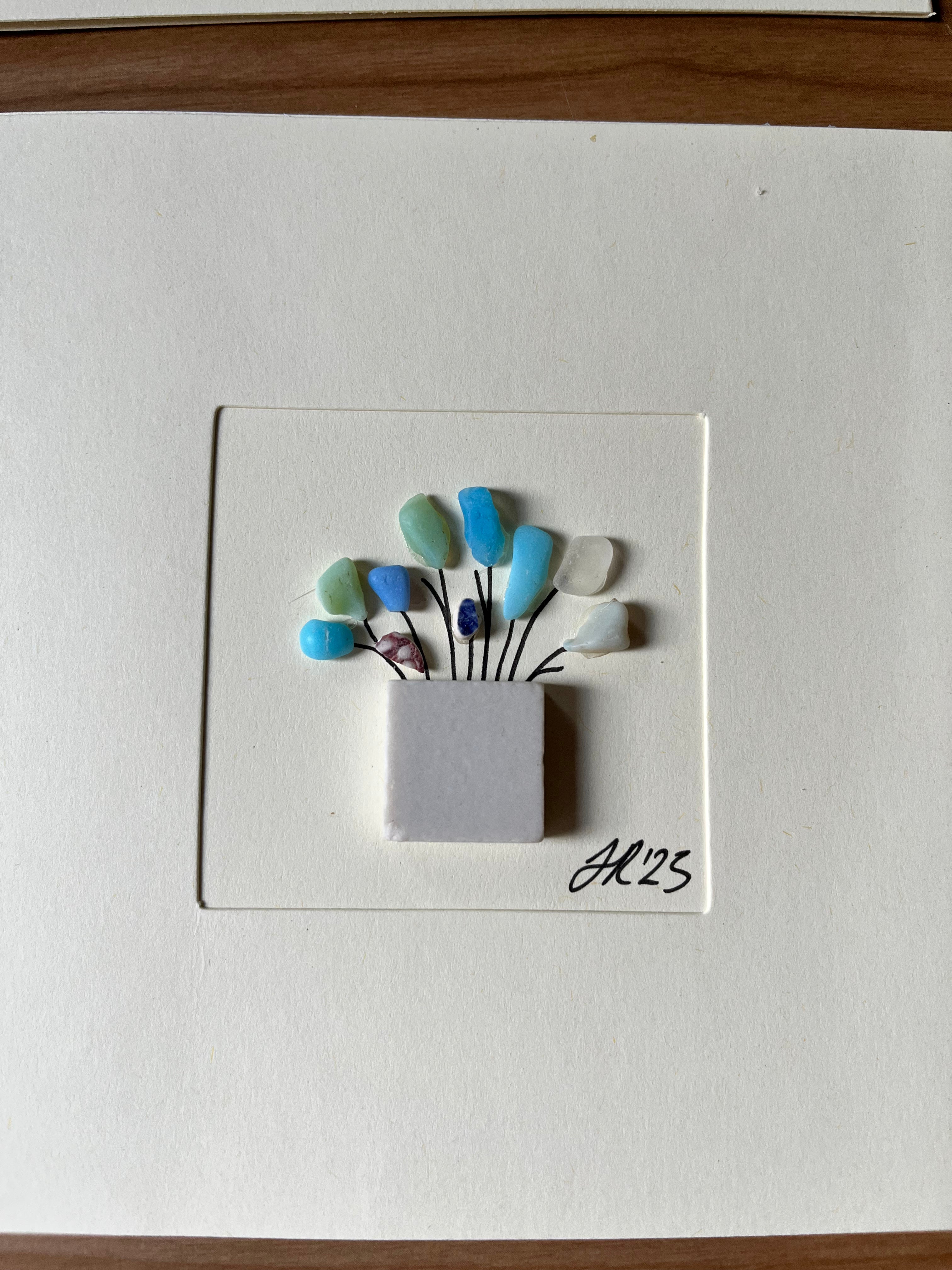 Flower Pot- Blank Card