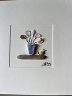 Snail & Pot- Blank Card
