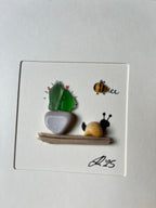 Snail & Pot- Blank Card