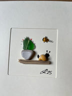 Snail & Pot- Blank Card