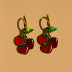 Tomato Vine Hoop Earrings
