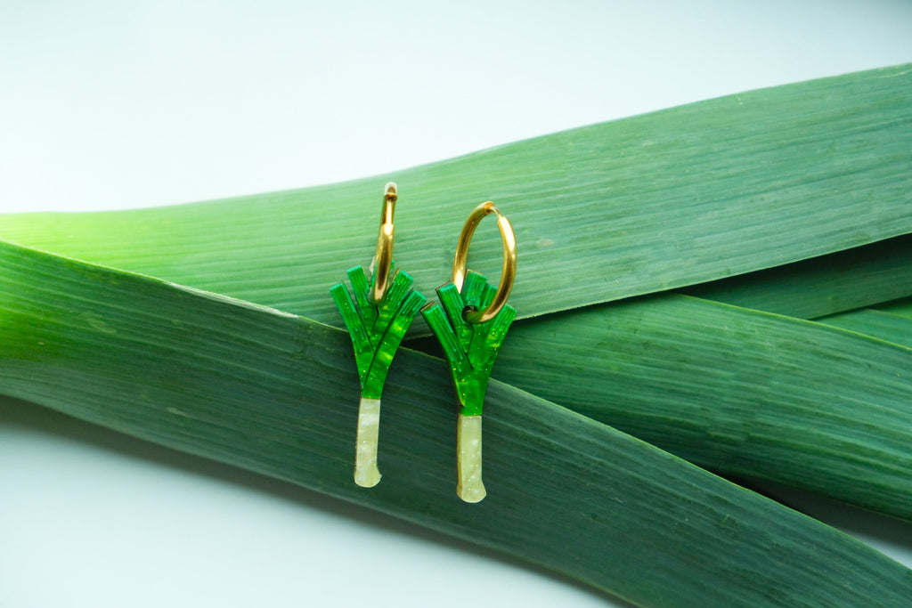 Leek Hoop Earrings