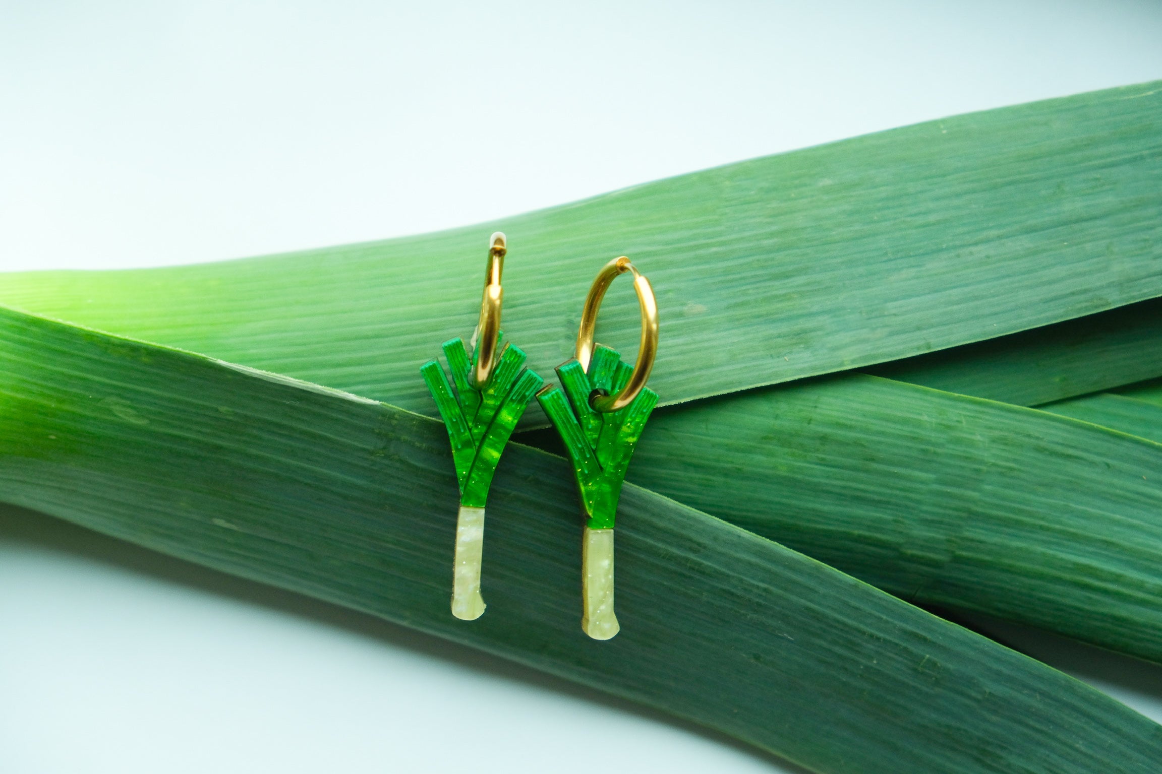 Leek Hoop Earrings