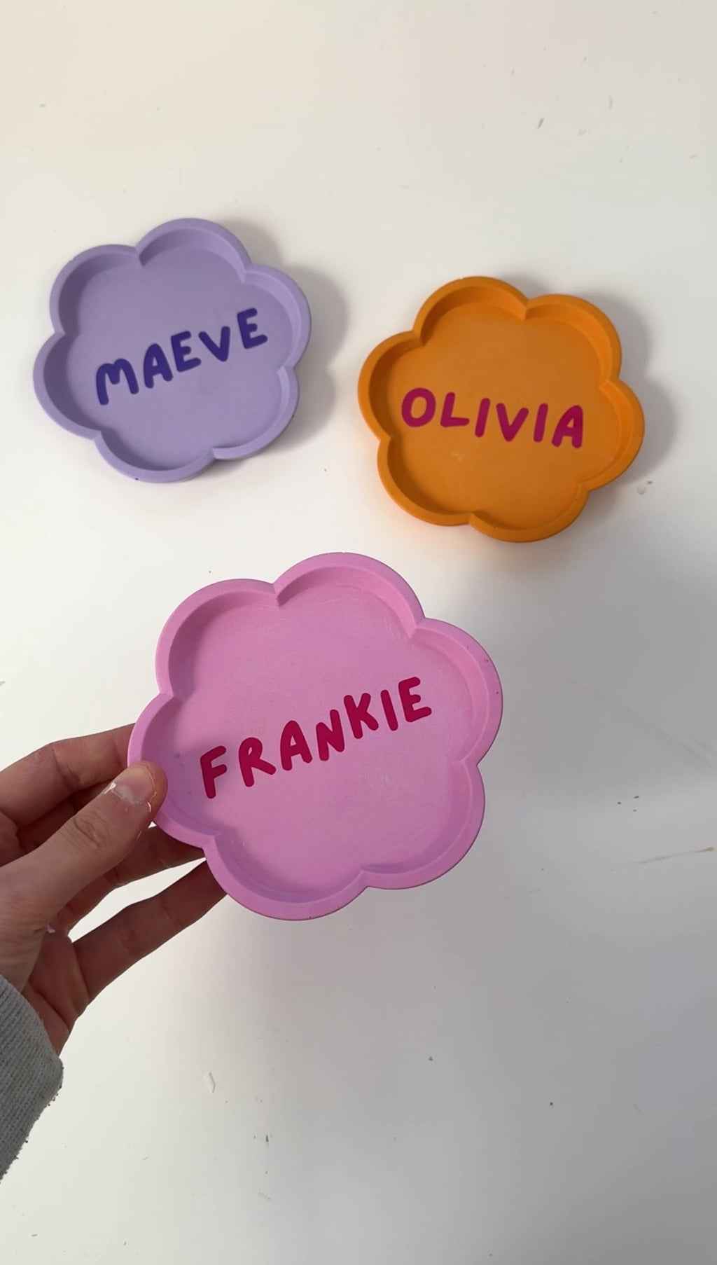 Personalised Flower Trinket
