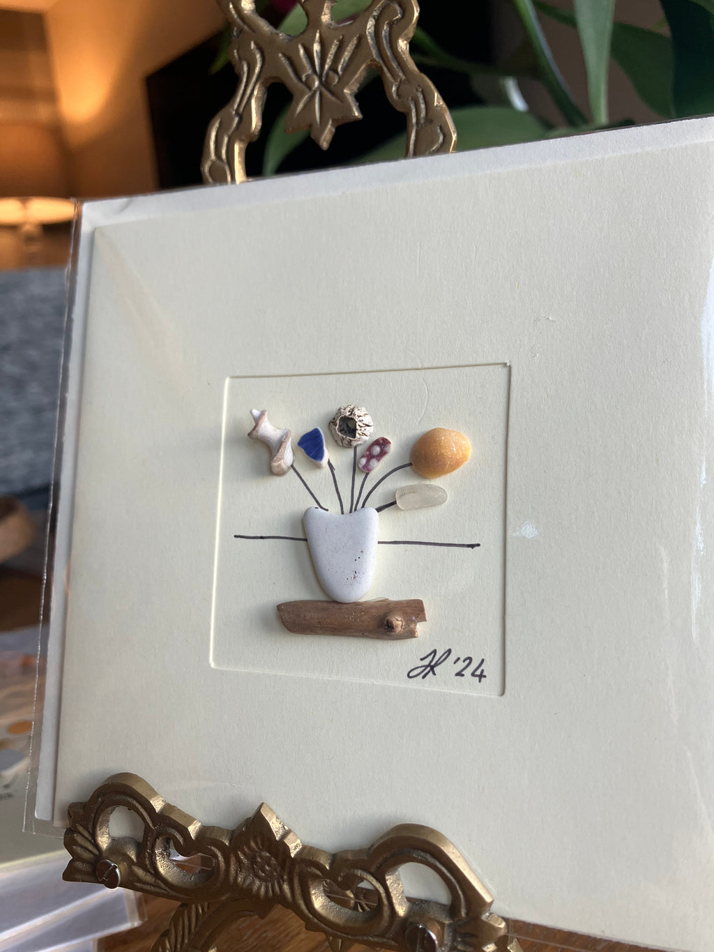 Flower Pot- Blank Card