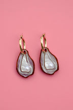 Oyster Hoop Earrings