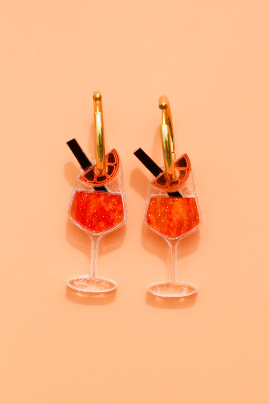 Bitter Orange Spritz Hoop Earrings
