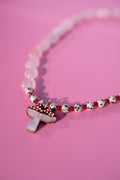 Mushroom Forest Beaded Necklace