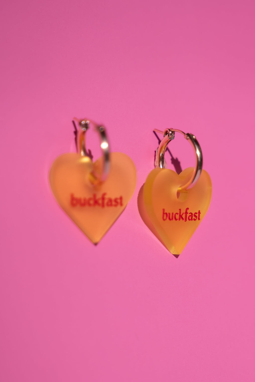 Buckfast Heart Hoop Earrings