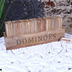 Mahua Wooden Domino Set with Holder