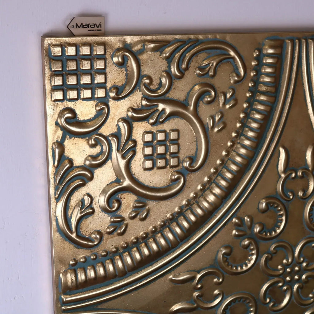Pushkar Majesty Gold Wall Art Metal