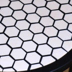 Chinta Modern Black Round Nesting Side Tables