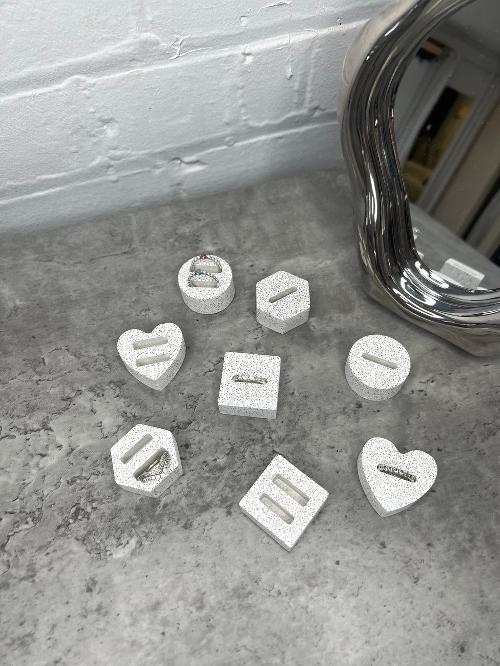 ring holders - stone