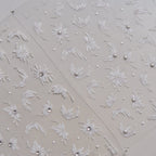 Hello Claws | Spring White Flower 5D Diamond Nail Deco Sticker