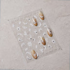 Hello Claws | Spring White Flower 5D Diamond Nail Deco Sticker
