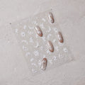 Hello Claws | Spring White Flower 5D Diamond Nail Deco Sticker