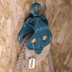 Nautical Wall Clock with Rope and Pulley
